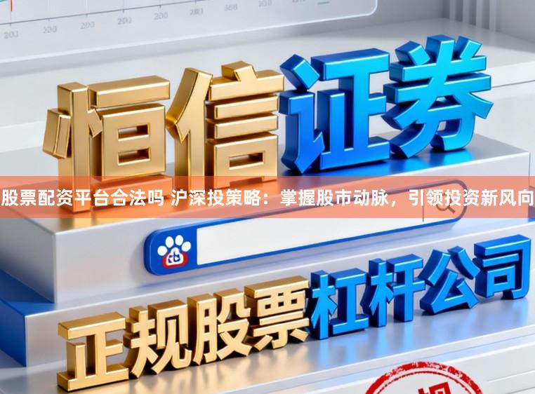 股票配资平台合法吗 沪深投策略：掌握股市动脉，引领投资新风向