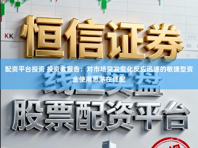 配资平台投资 投资者报告：对市场突发变化反应迅速的敏捷型资金使用思茅在线配