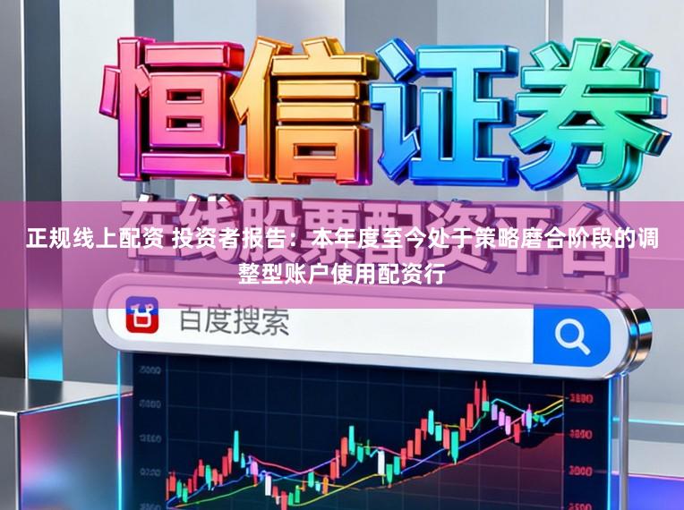 正规线上配资 投资者报告:本年度至今处于策略磨合阶段的调整型账户使用配资行